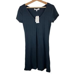 NWT Hippie Rose L Black Short Knit Mini Shift Dress $34.00